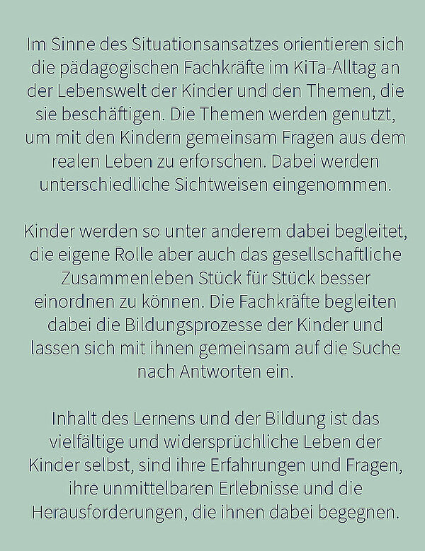 Eklärtext zum Situationsansatz