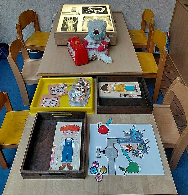 Spieletisch in der Kita