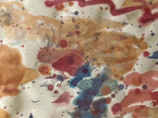 Kunstwerk aus Eisw&uuml;rfeln