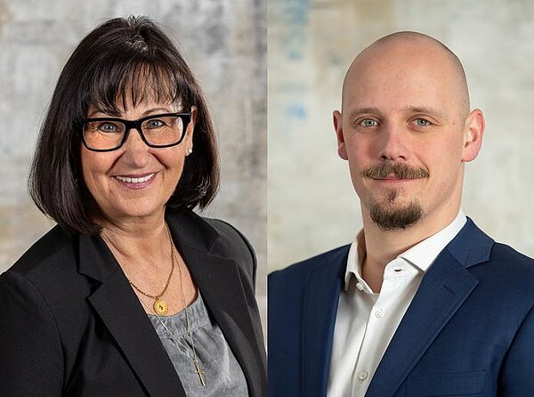 Porträtfotos Marion Schmitz und Philip Krisch