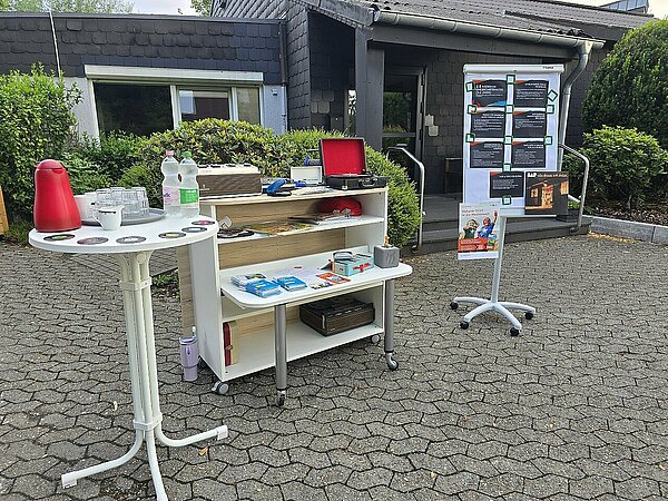Info-Stand für Interessierte