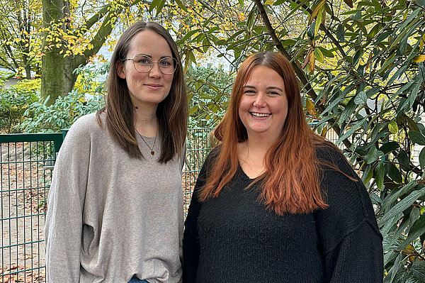 Fachberaterin Sarah Allekotte und KiTa-Leiterin Katja Wuff
