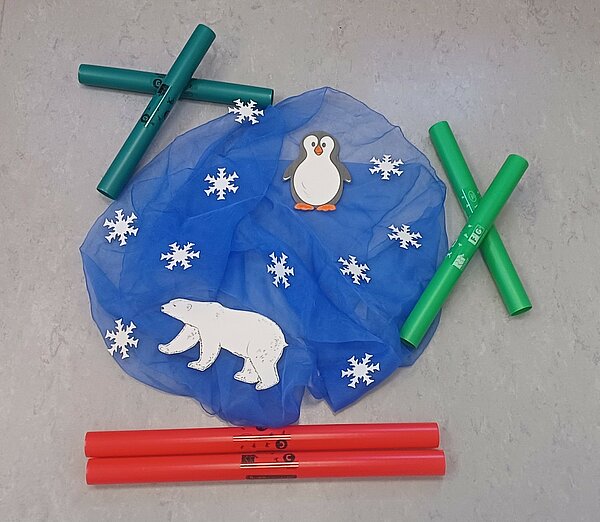 Geschichte eines Eisbären und eines Pinguins