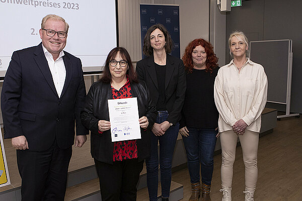 Gruppenfoto Preisträger Umweltpreis