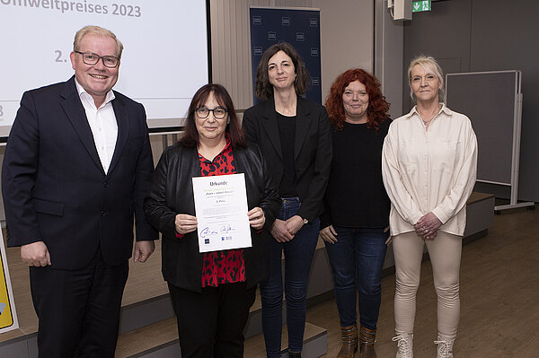 Gruppenfoto Preisträger Umweltpreis