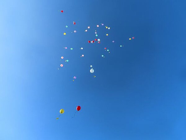 Fliegende Luftballons