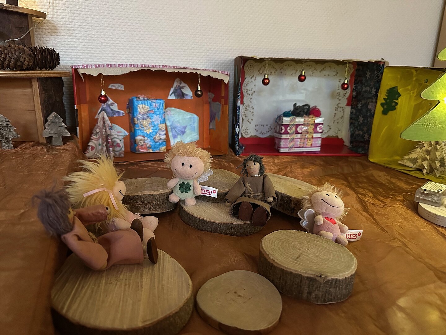 Adventsmarkt aus Schuhkartons